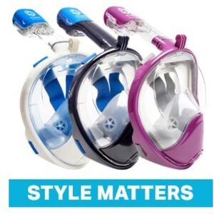 Seaview 180 Degree Panoramic Snorkel Mask- Full Face Design, Panoramic